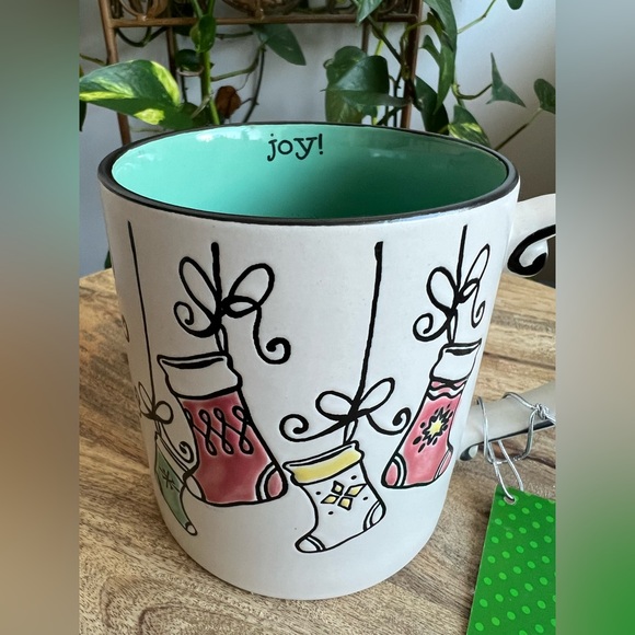 Christmas Stocking Holiday Joy Large Mug - Picture 4 of 5